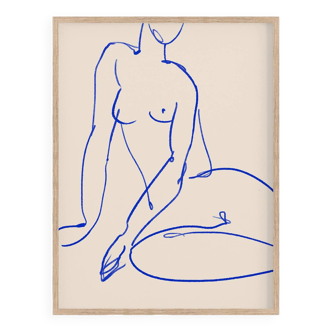 Impression d'art giclée figure féminine, 50x70cm