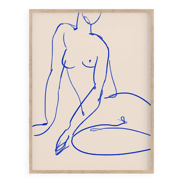 Impression d'art giclée figure féminine, 50x70cm