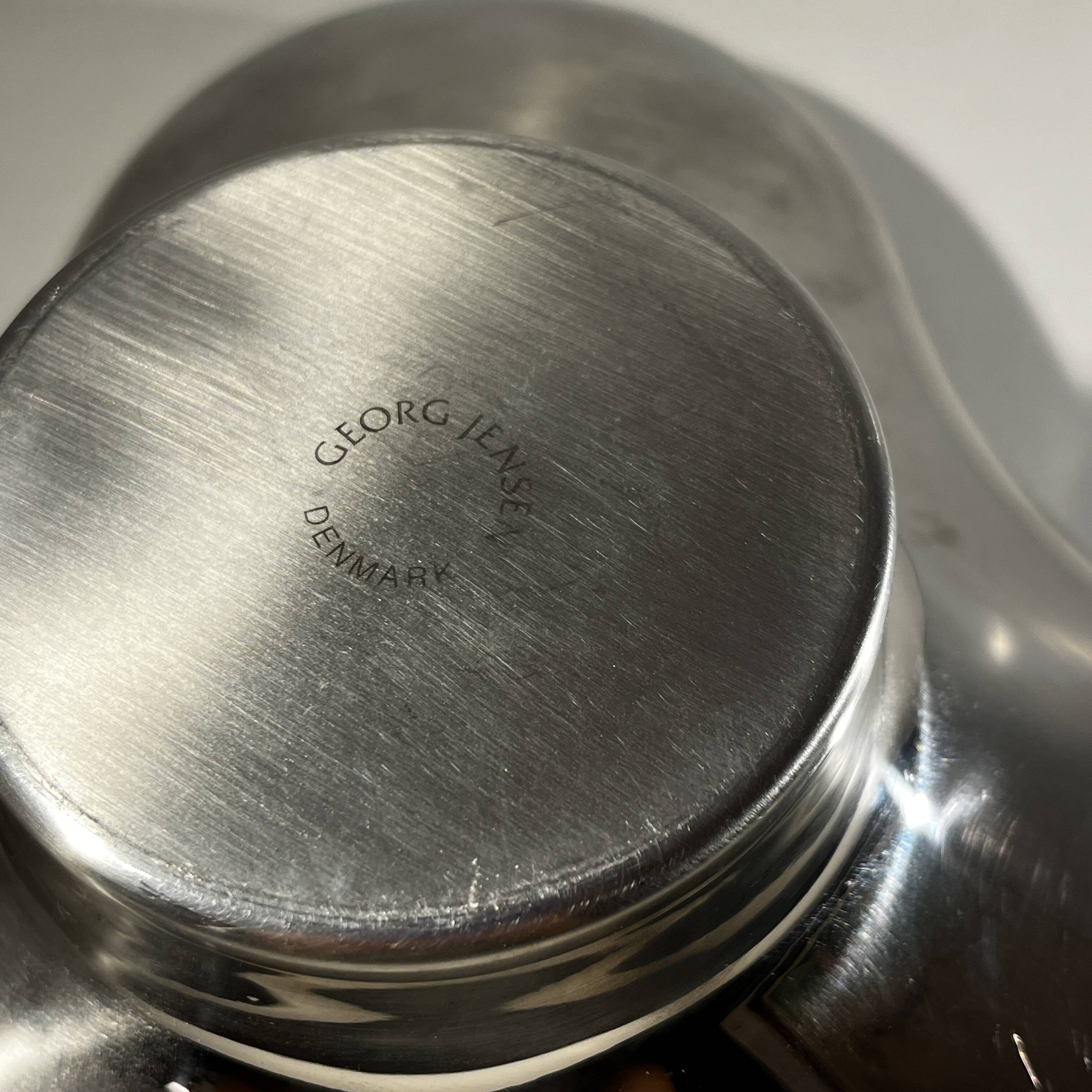 Tripartite dish, stainless steel, Georg Jensen, Denmark 1970s