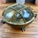 Vintage industrial brass clock – maritime/workshop style