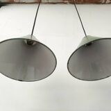 Enamelled sheet metal cone pendants