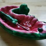 Vintage shrimp butter  dish