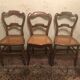 Lot de 6 chaises anciennes en bois