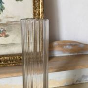 Vase en verre soliflore années 50-60