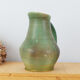 Cruche en céramique émaillée dans les tons de vert, signée,vintage