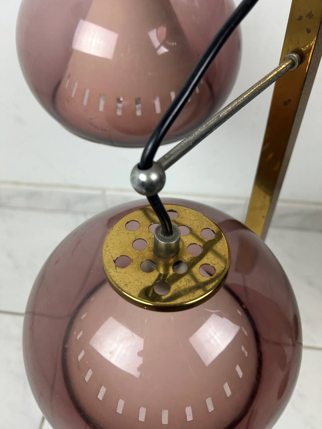 Lustre italien vintage Lamter Milano