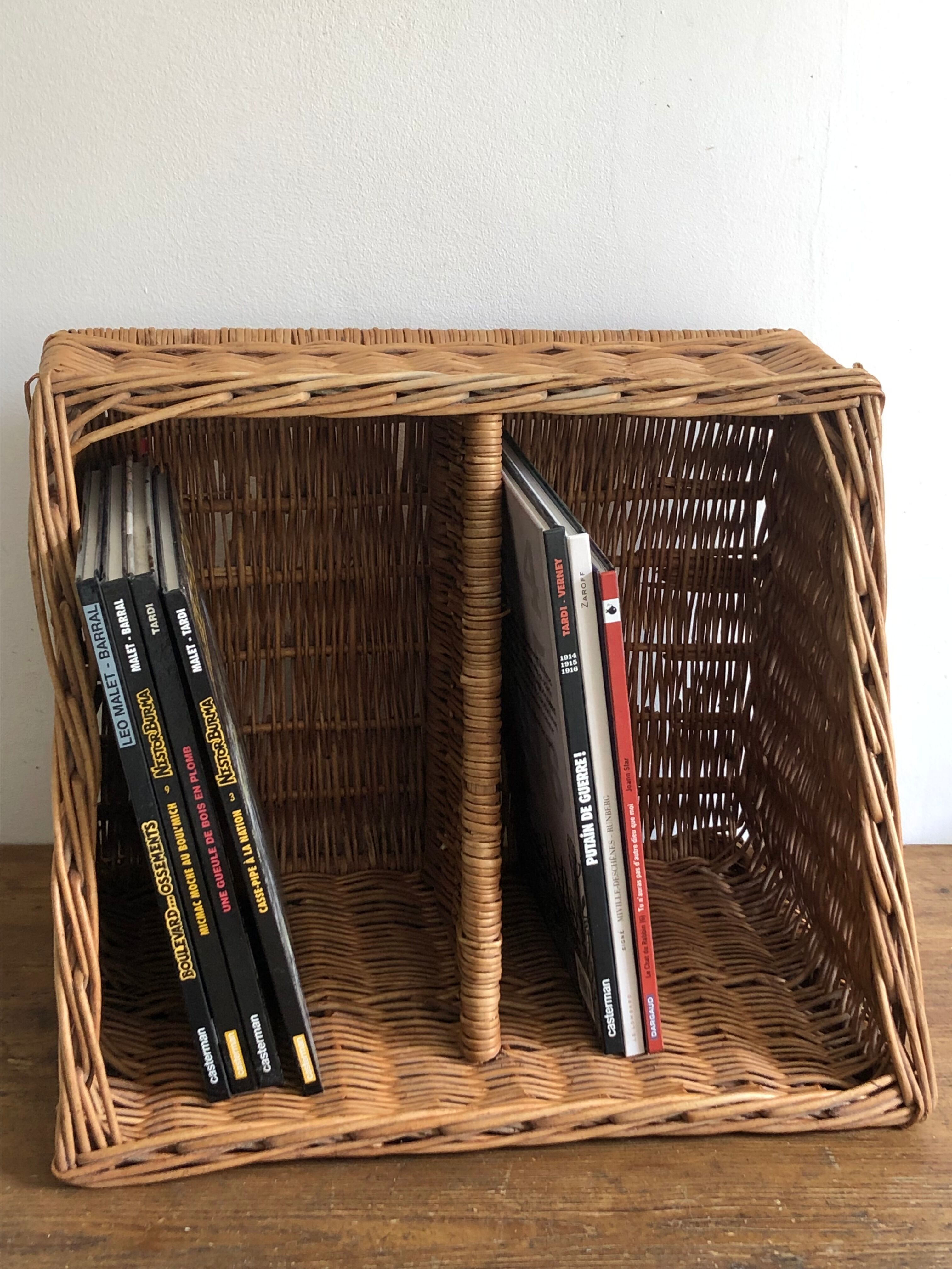 Old bakery basket, woven wicker basket