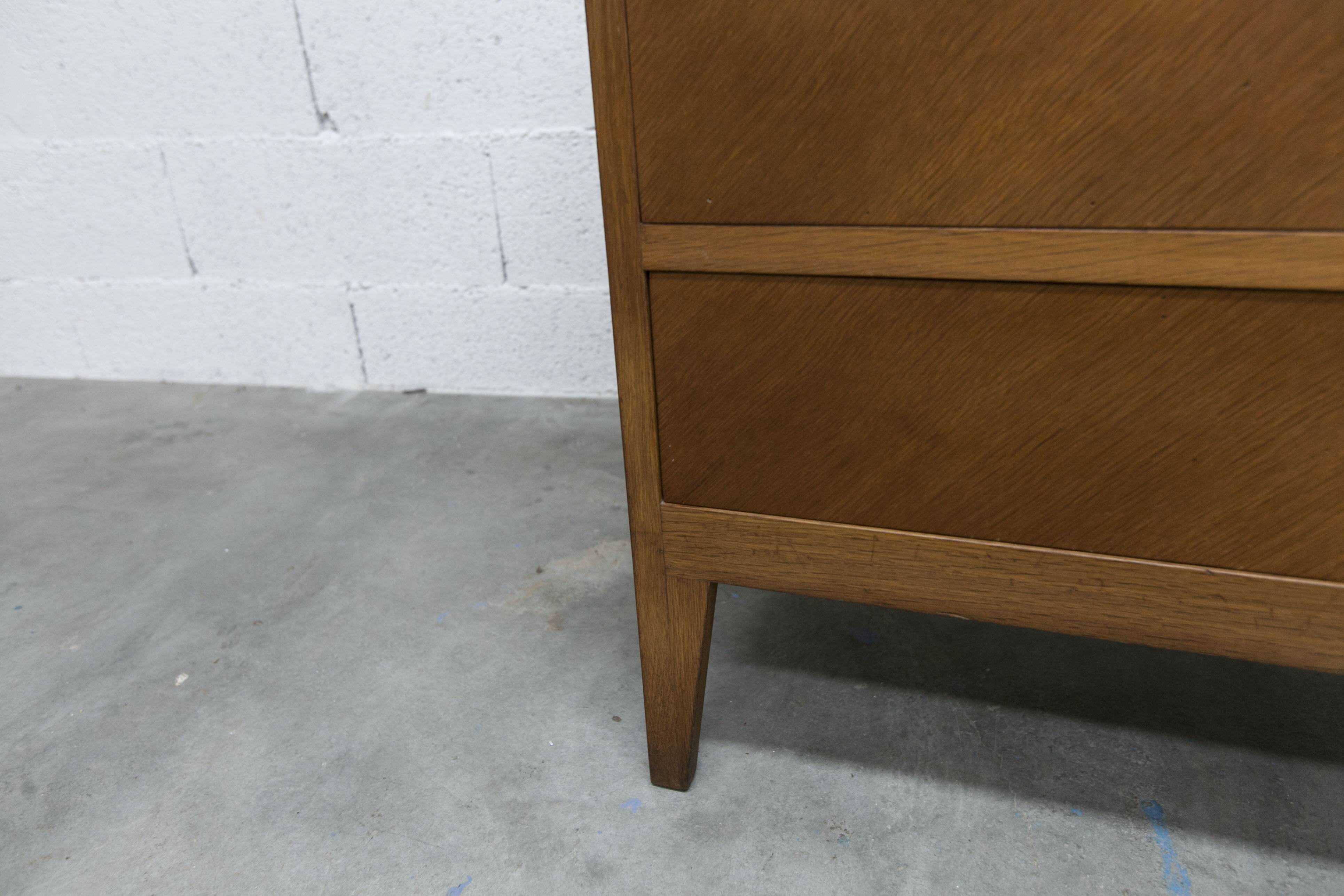 Scandinavian chest of drawers 1960 light oak clean and solid