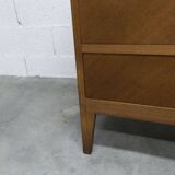 Scandinavian chest of drawers 1960 light oak clean and solid