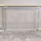 Iconic white console with designer spacer, signed Pierre Vandel Paris