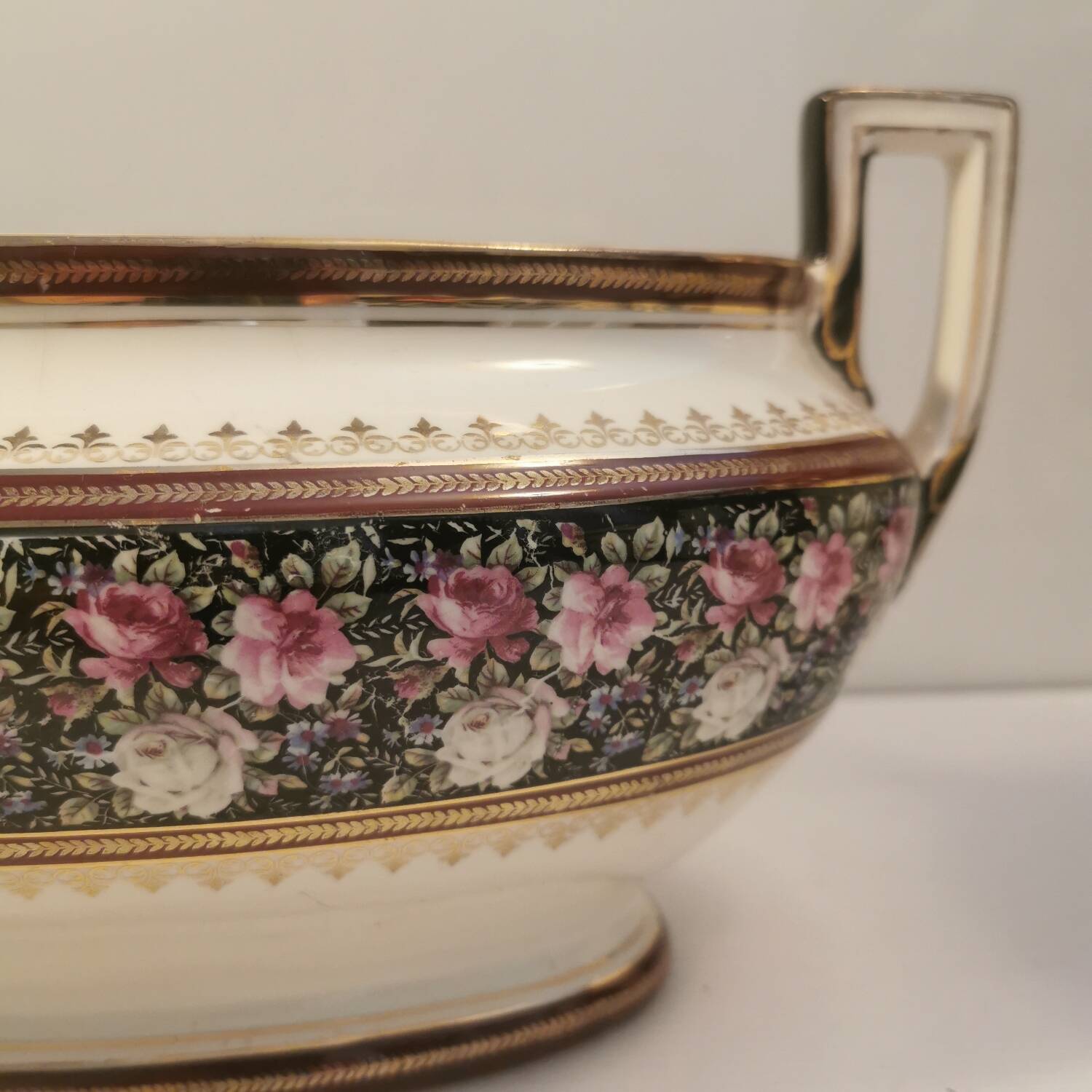 Belgian earthenware fireplace insert Boch la Louviere 1930s, 1940s