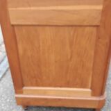 Oak and marble chest of drawers