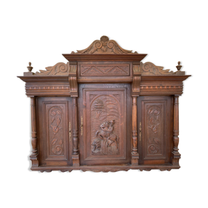 Haut de buffet mural style henri II