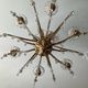 Old Venetian chandelier with Bohemian crystal tassels and gilded wood