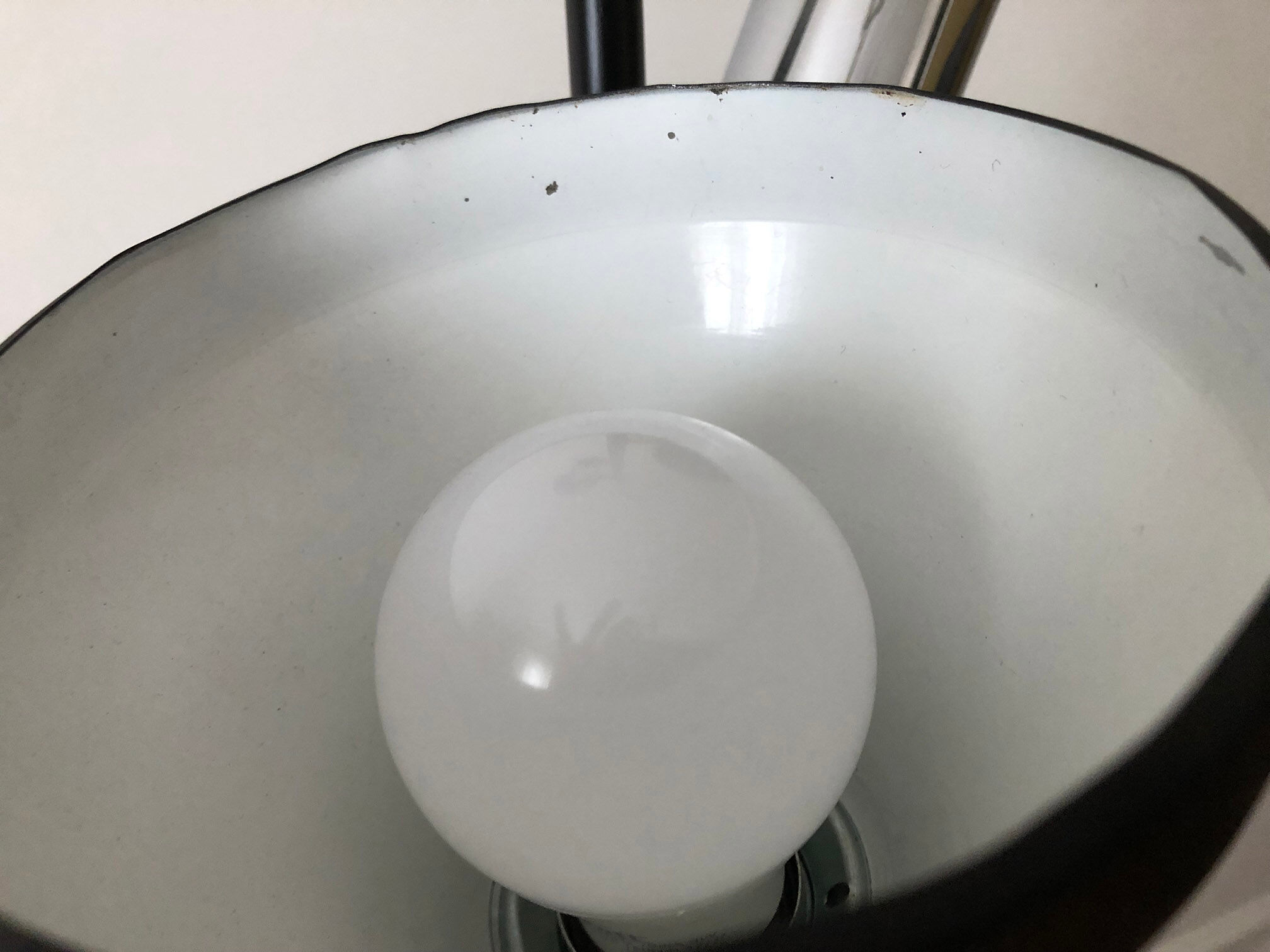 Lampadaire allemand en chrome 1970 3 lampes