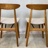 pair Scandinavian chairs from the 60s