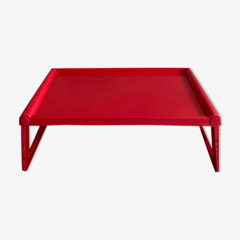 Guzzini tray red, bed tray, Luigi Massoni