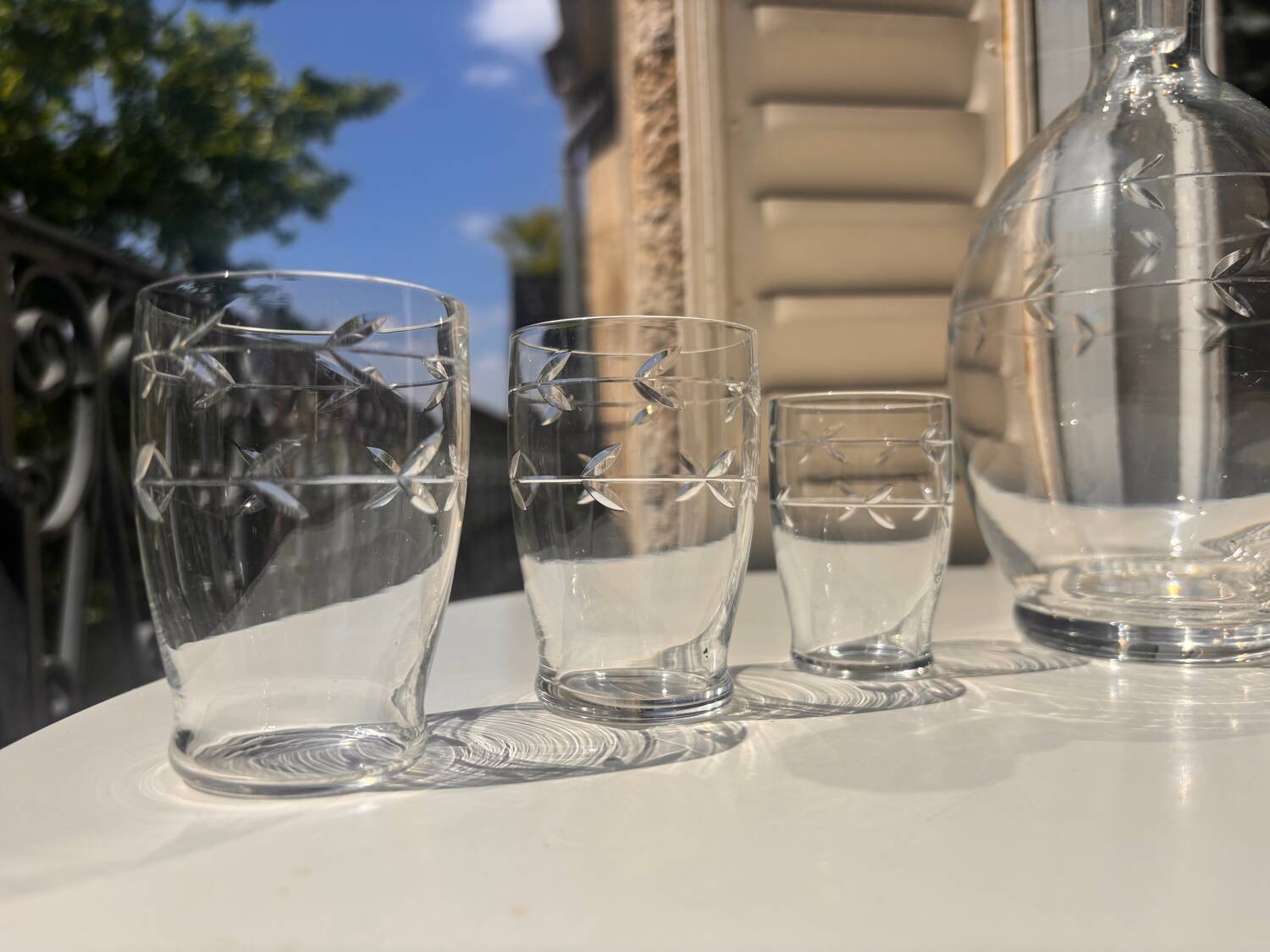 Porto service Baccarat 7p. M. Longchamp