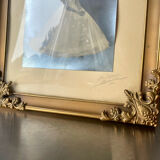 Vintage Gold colored Metal Picture Frame 25.5 cm x 19.5 cm