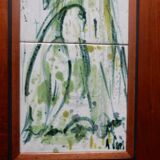 60s vintage ceramic tile panel from A. Suez