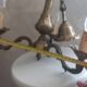 Bronze chandelier.