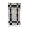 Tapis Reversible - 65 x 120 cm - Noir et blanc