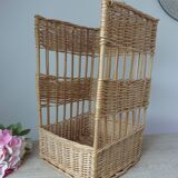 Large vintage bread basket – Wicker & rattan – French bakery style