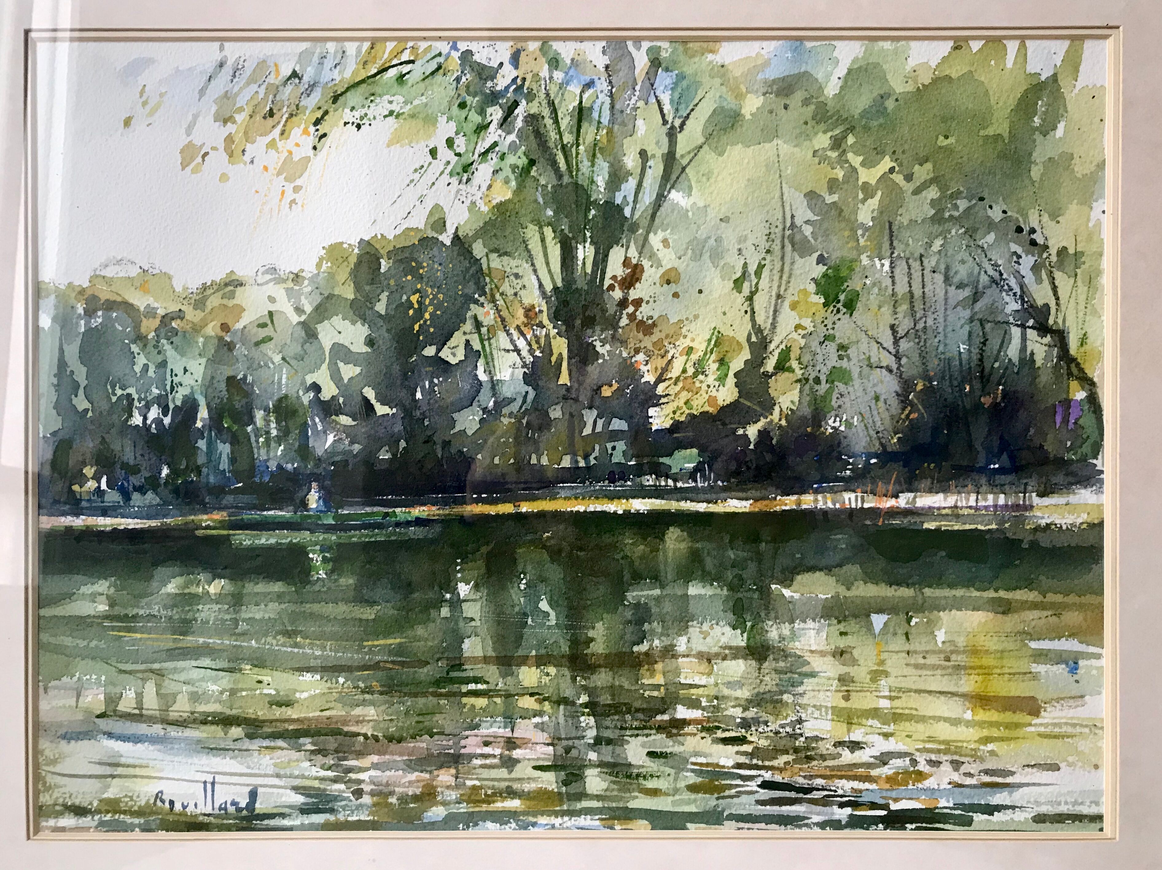 Original watercolor by Michel Rouillard signed