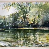 Original watercolor by Michel Rouillard signed