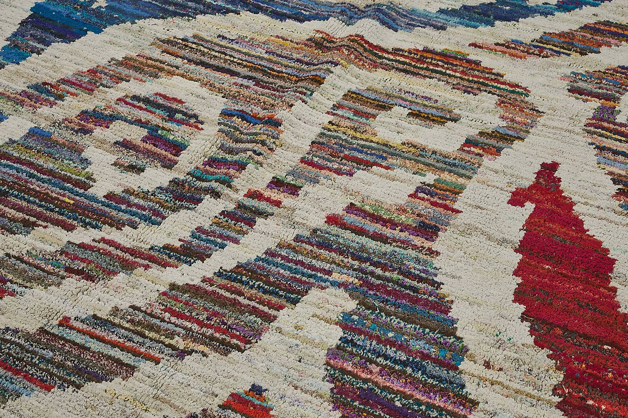 Handwoven Turkish Recycled Boho Rug 243 cm x 330 cm