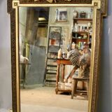 Napoleon III Mirror With Flowered Basket Fronton