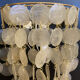 Beautiful pair of mother-of-pearl appliques, 1950, 1960, vintage 25x35cm