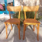 pair of Baumann bistro chairs