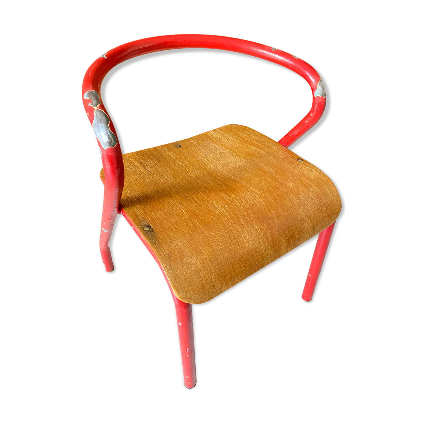Chaise écolier enfant vintage Hitier Jacques