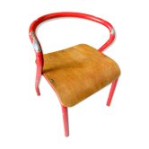 Vintage child school chair Hitier Jacques