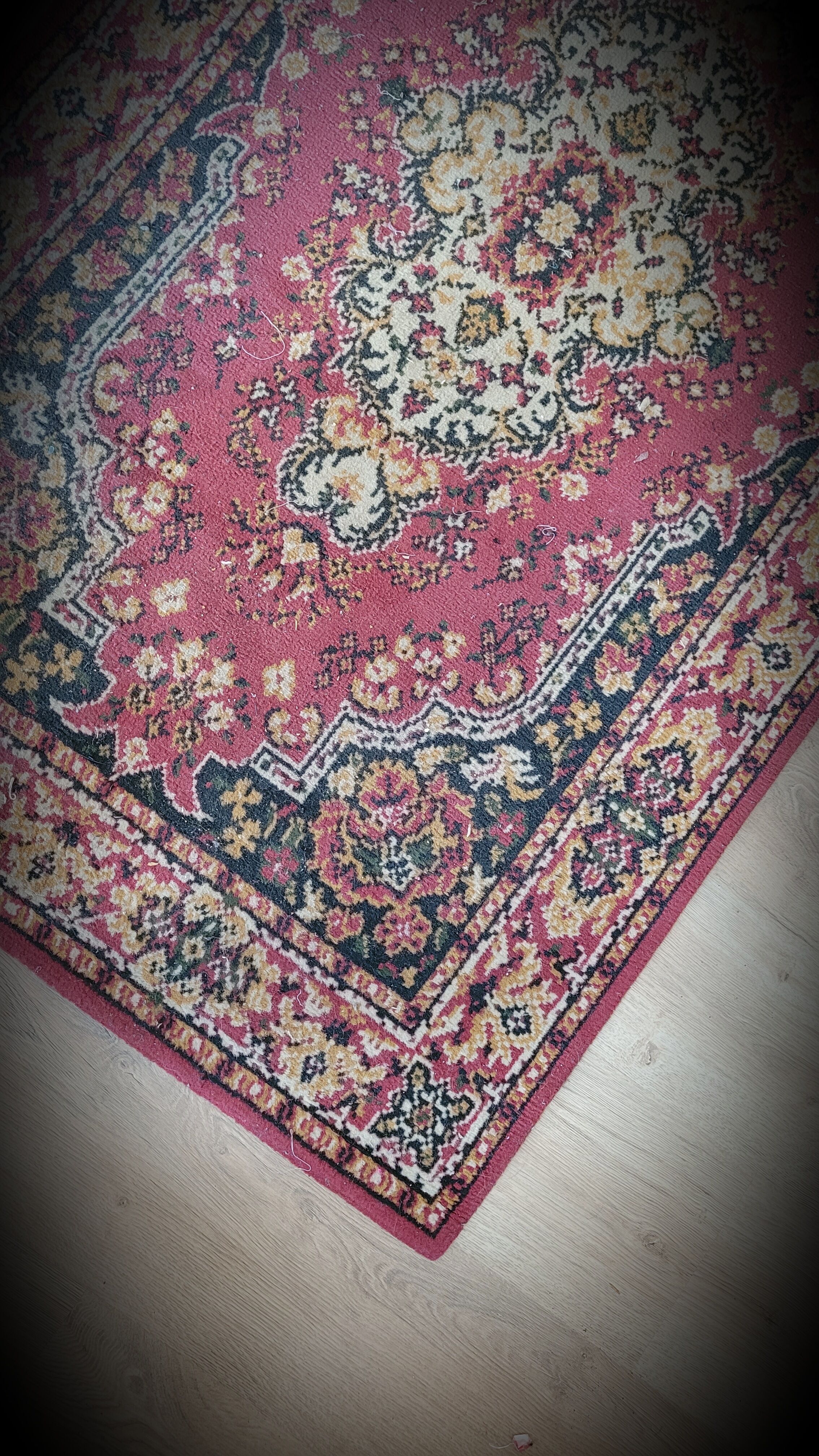 Wool and red cotton carpets