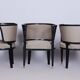 Art Nouveau Livingroom Set in Stained Oak & Upholstery from Wiener Werkstätte, Austria, 1910s, Set of 5