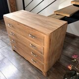 Solid walnut chest of drawers