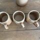 Vintage complete stoneware service – 6 mugs & jug Vallauris