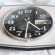 Vintage wall clock clock in formica featured transistor