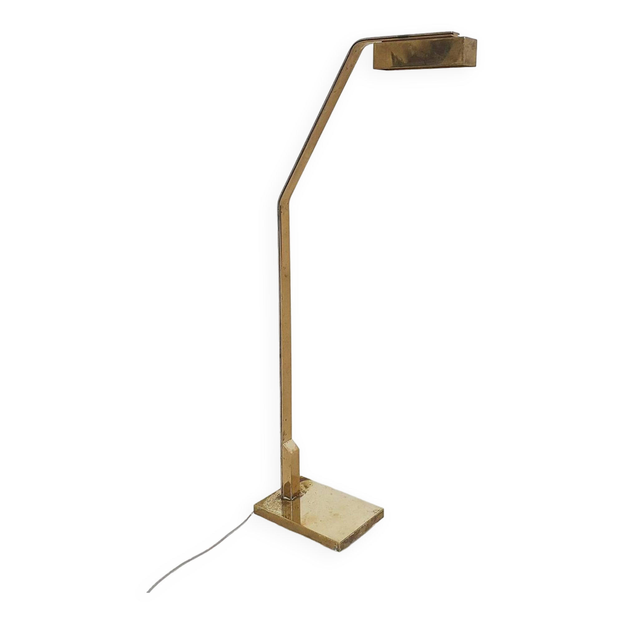 Heavy brass design floor lamp by Cassella, USA 1980's