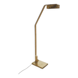 Lampadaire design en laiton lourd par Cassella, U.S.A. 1980's
