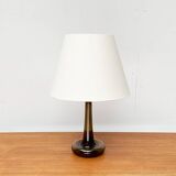 Vintage Danish table lamp model Fleur in glass by Michael Bang for Holmegaard, 1970s.