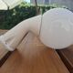 Rare vintage Italian wall lamp from the 1940s - opal glass