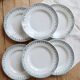 6 vintage plates from Terre de Ter Saint Amandinoise, Saint Amand model 4500.