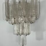 Pair of Murano glass chandeliers by Toni Zuccheri for Venini
