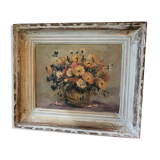 Oil on panel bouquet