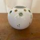 Antique flower vase moustiers white ceramic painted vintage
