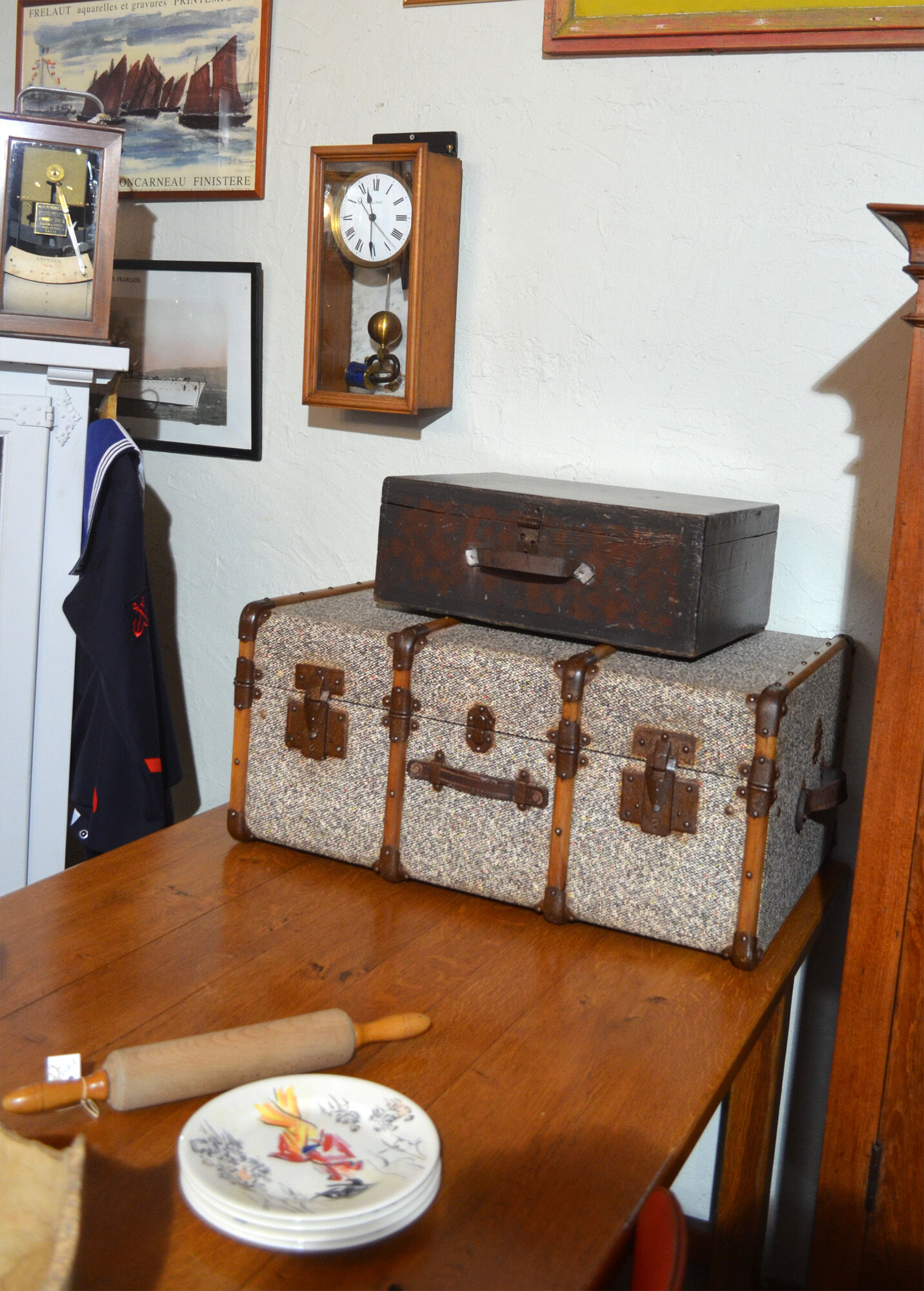 Vintage travel trunk