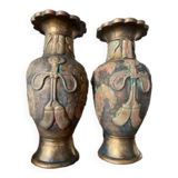 Pair of vintage Asian vases